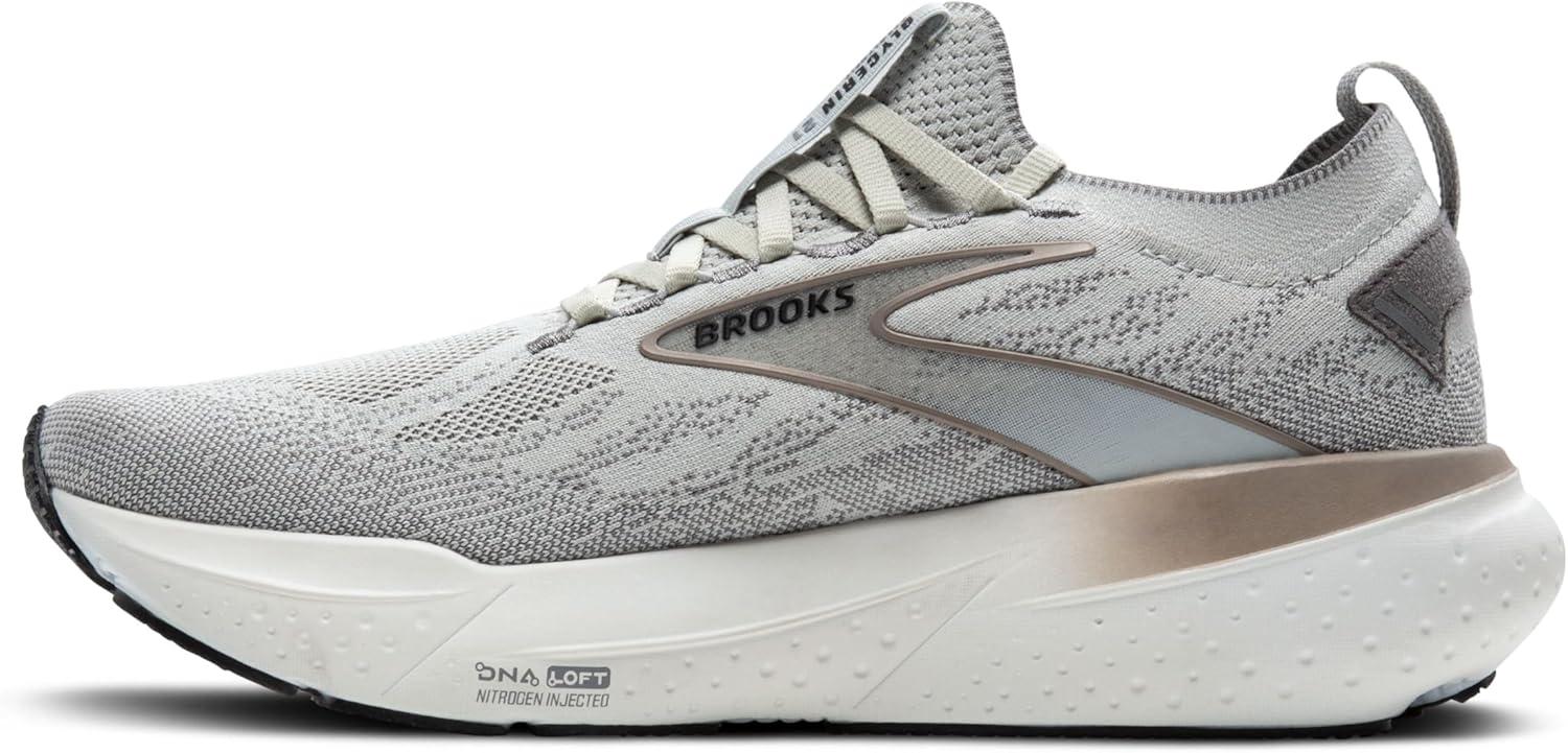 imageBrooks Mens Glycerin Stealthfit 21 Neutral Running ShoeGreyFrost GreyChampagne