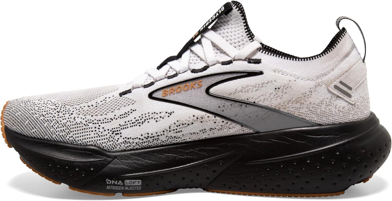 imageBrooks Mens Glycerin Stealthfit 21 Neutral Running ShoeWhiteGreyBlack