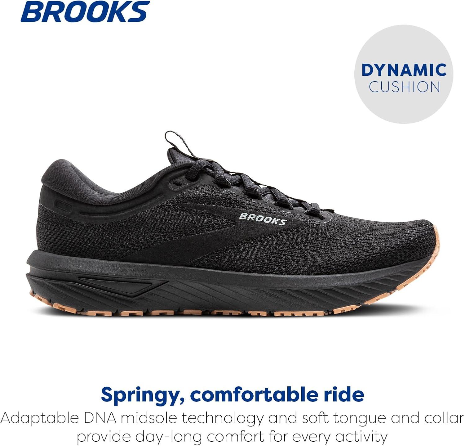imageBrooks Mens Revel 7 Neutral Running ShoeBlackBlack