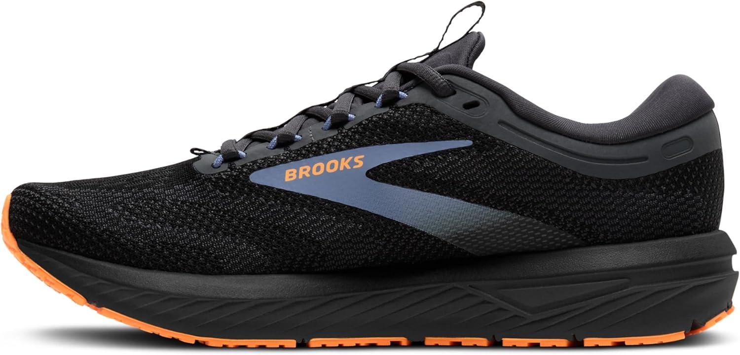 imageBrooks Mens Revel 7 Neutral Running ShoeBlackCountry BlueOrange