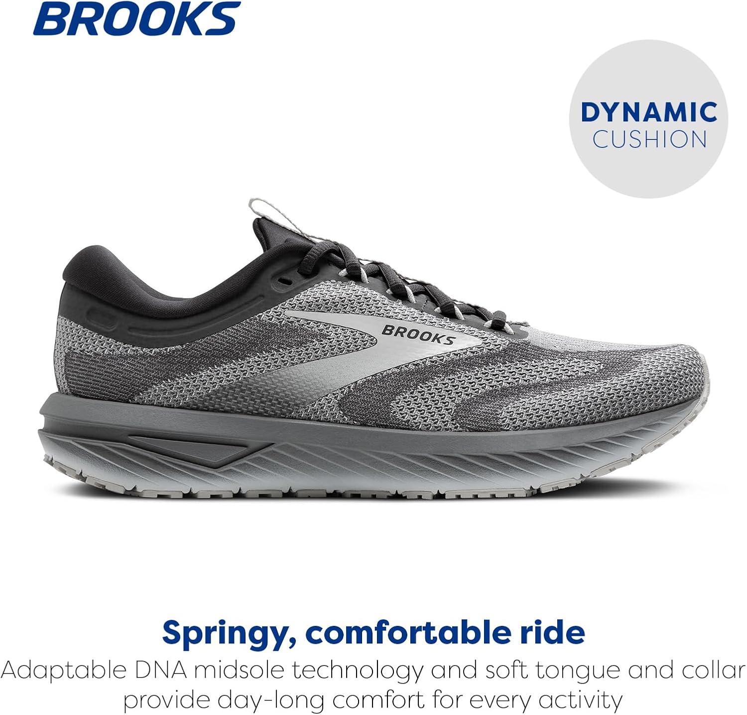 imageBrooks Mens Revel 7 Neutral Running ShoePrimerBlackened Pearl