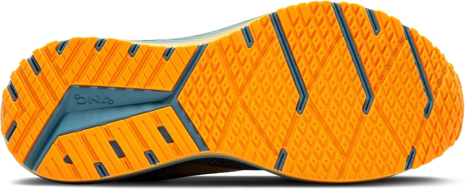 imageBrooks Mens Revel 7 Neutral Running ShoeStorm BlueBlackOrange Pop