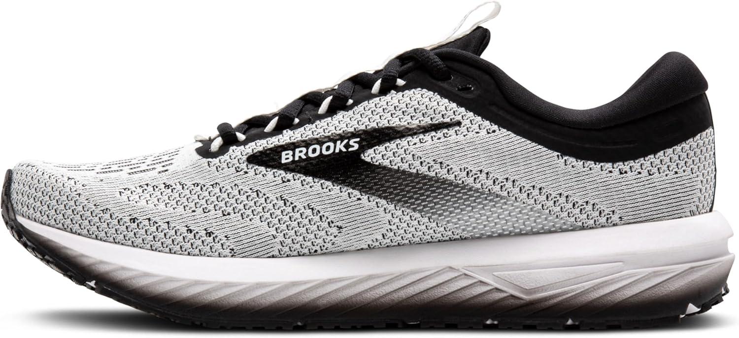 imageBrooks Mens Revel 7 Neutral Running ShoeWhiteBlack