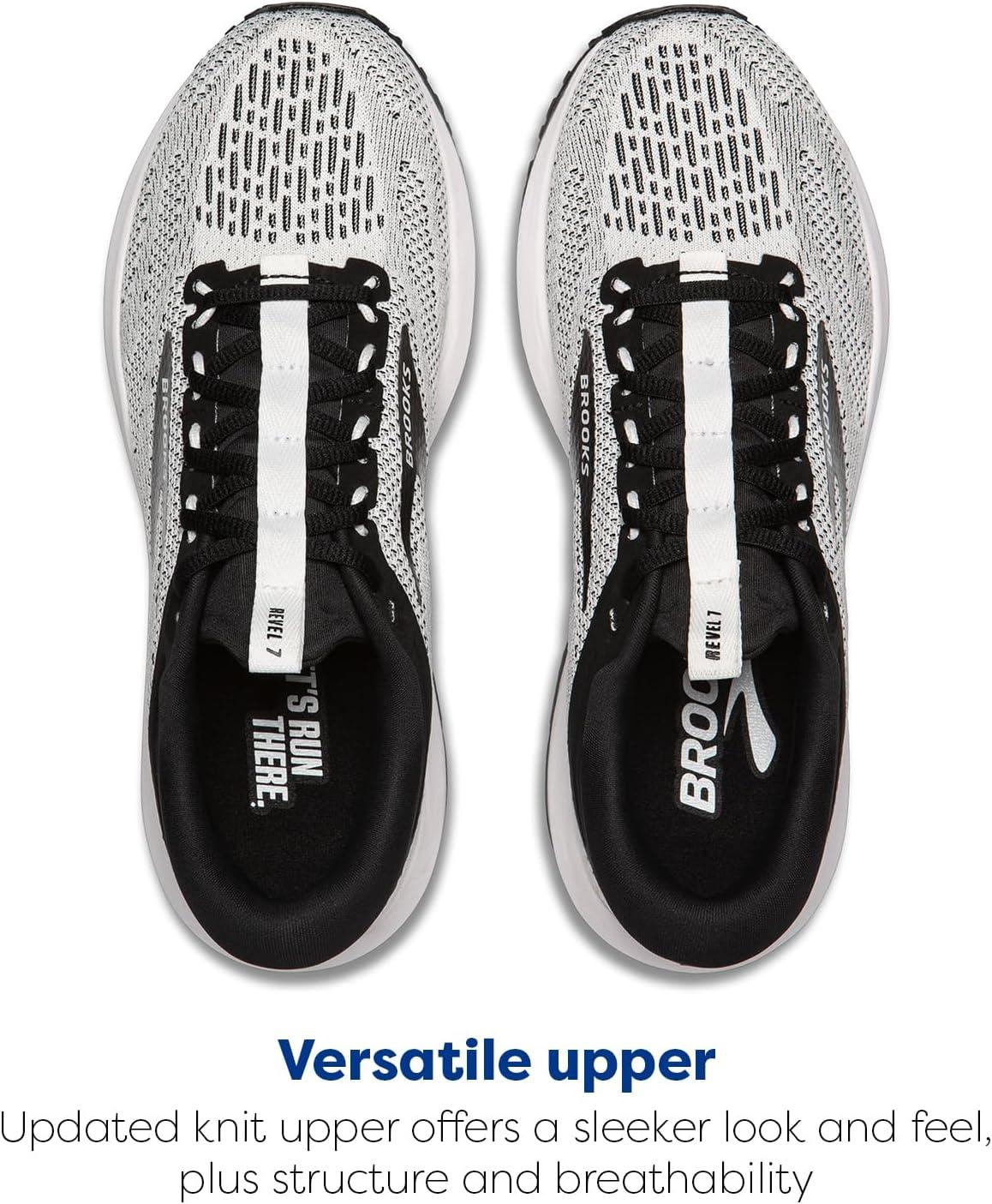 imageBrooks Mens Revel 7 Neutral Running ShoeWhiteBlack
