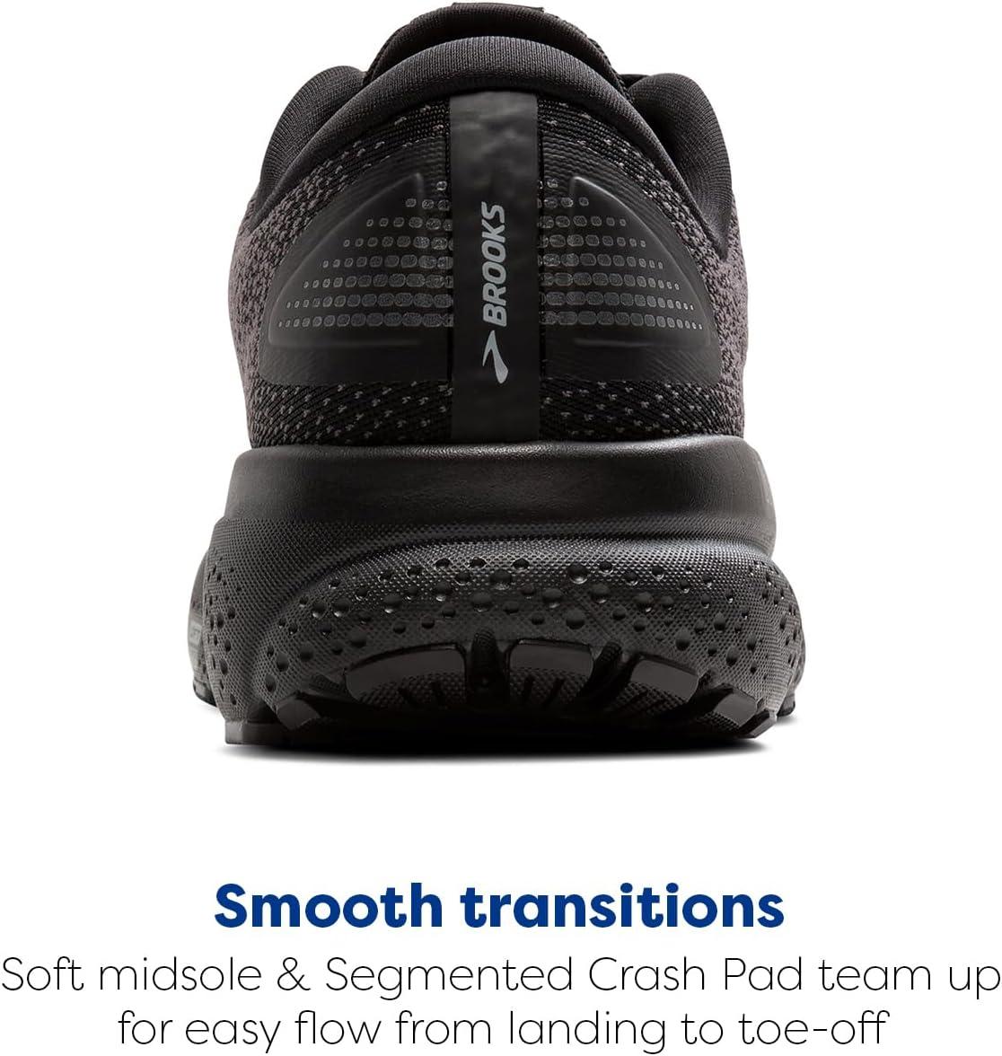imageBrooks Womens Ghost 16 GTX Waterproof Neutral Running ShoeBlackBlackEbony