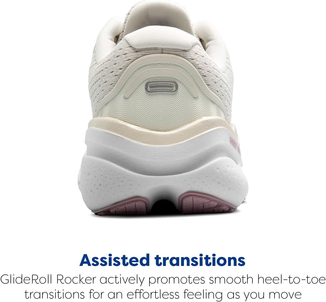 imageBrooks Womens Ghost Max 2 Neutral Running ampamp Walking ShoeCoconut MilkGrayZephyr