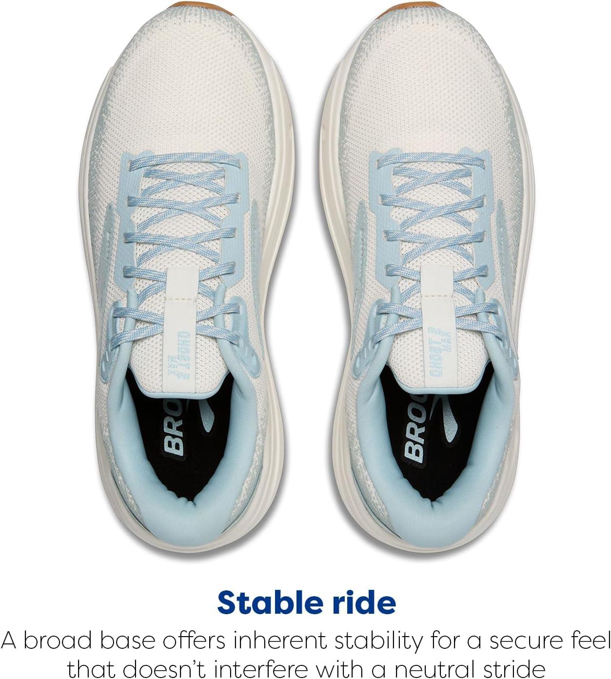 imageBrooks Womens Ghost Max 2 Neutral Running ampamp Walking ShoeCoconut MilkWinter Sky