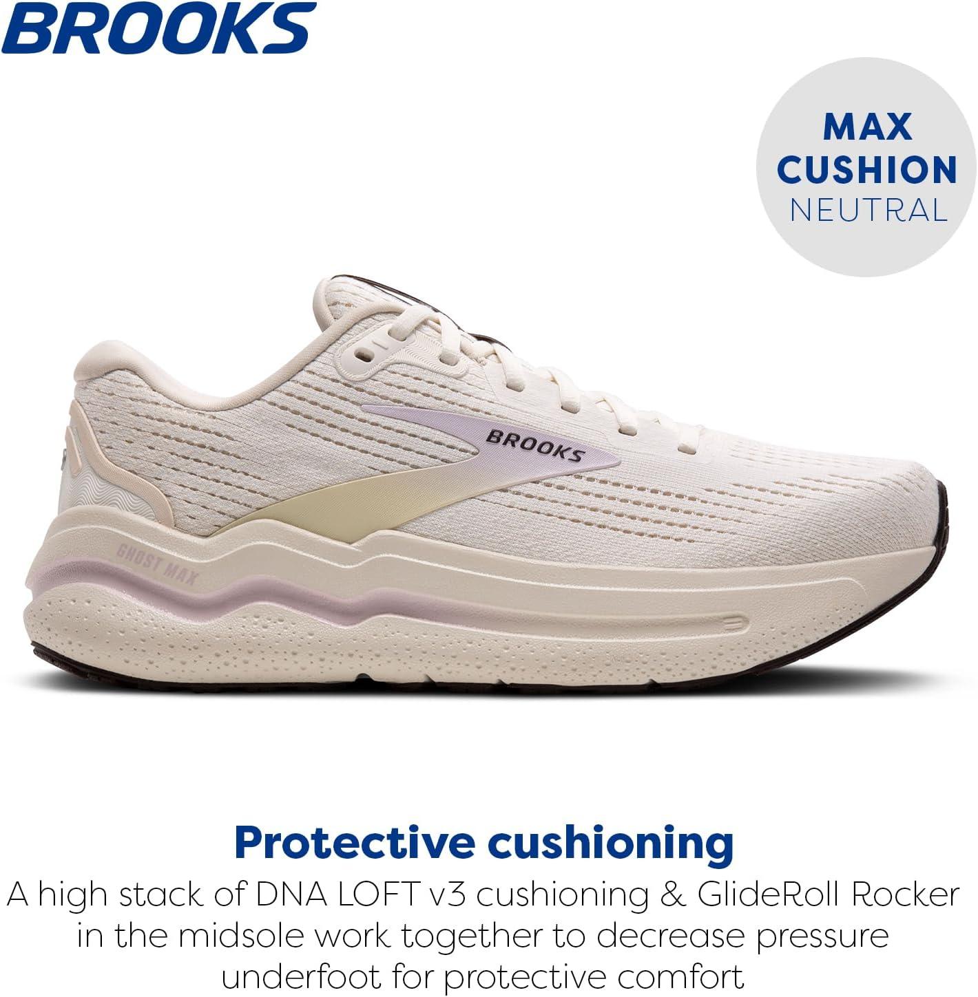 imageBrooks Womens Ghost Max 2 Neutral Running ampamp Walking ShoeCoconutLavenderCream