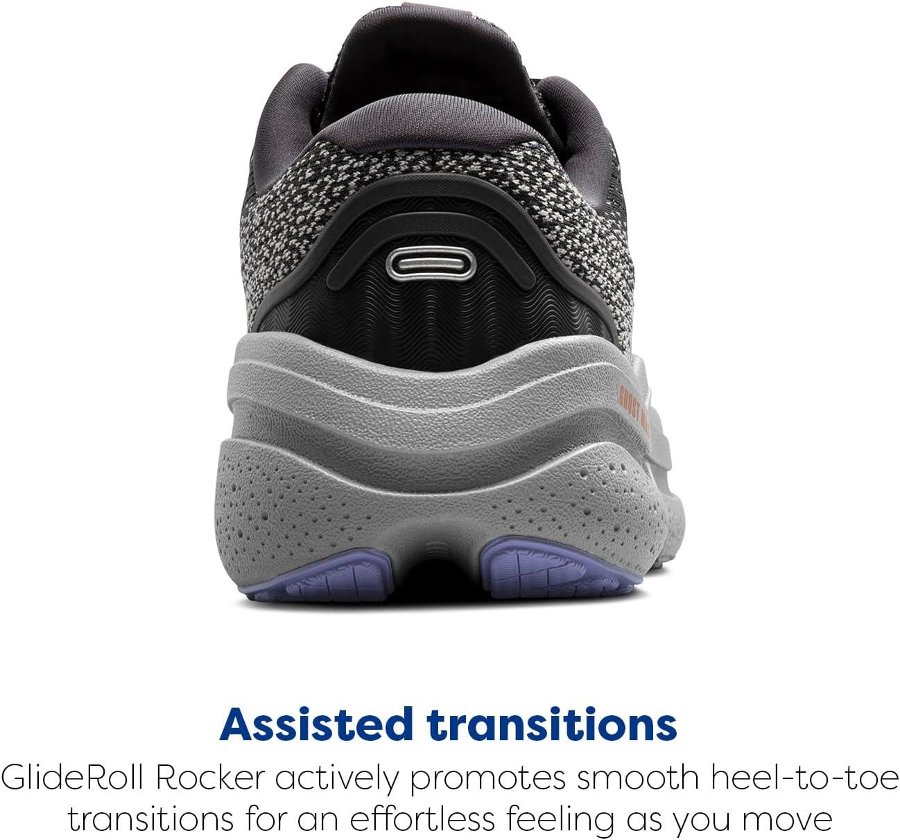 imageBrooks Womens Ghost Max 2 Neutral Running ampamp Walking ShoeEbonySweet LavenderAlloy