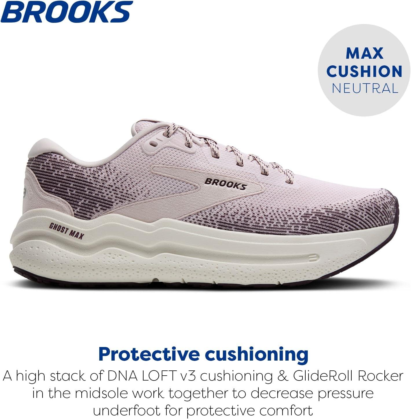 imageBrooks Womens Ghost Max 2 Neutral Running ampamp Walking ShoeOrchid IcePlumCoconut