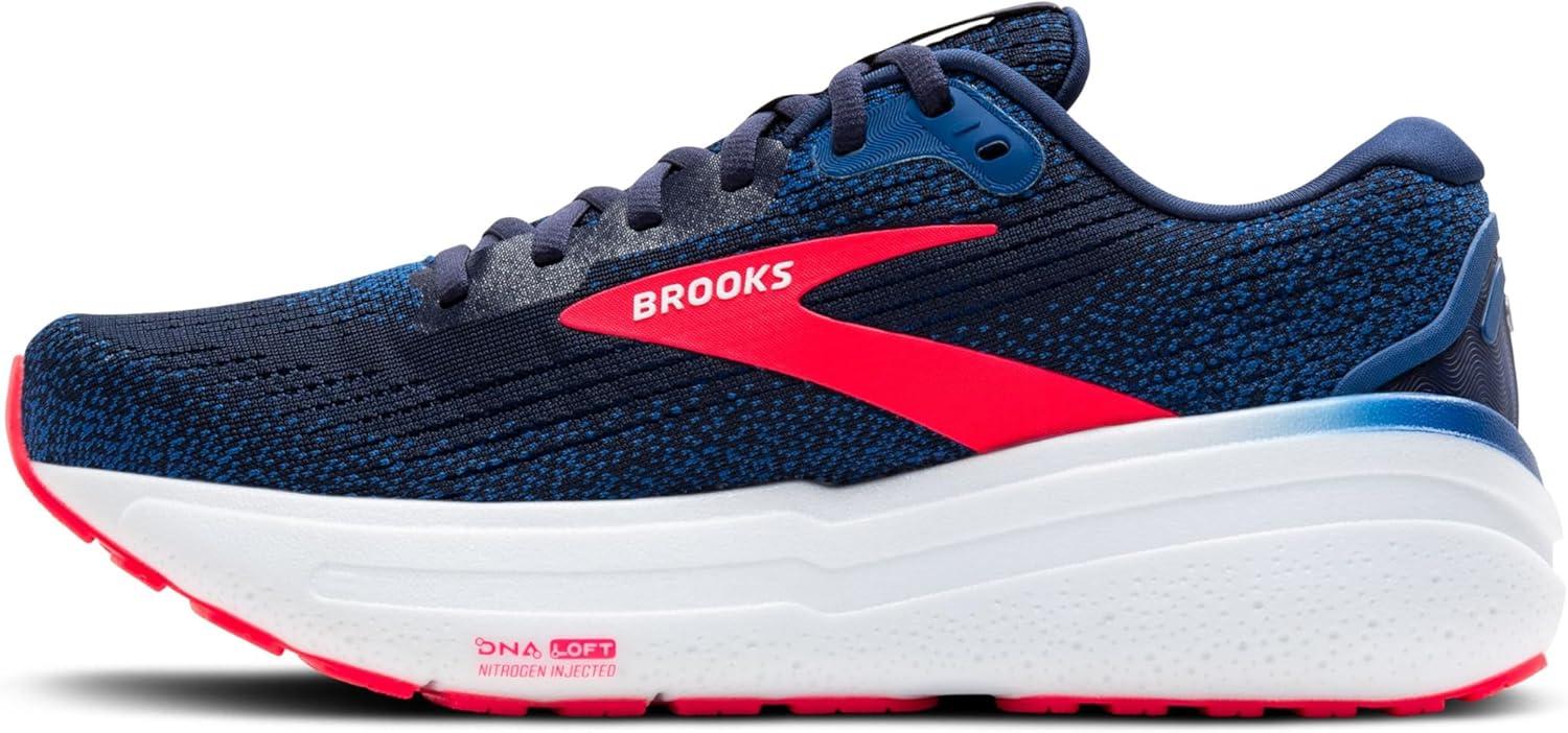 imageBrooks Womens Ghost Max 2 Neutral Running ampamp Walking ShoePeacoatTrue BlueDiva Pink