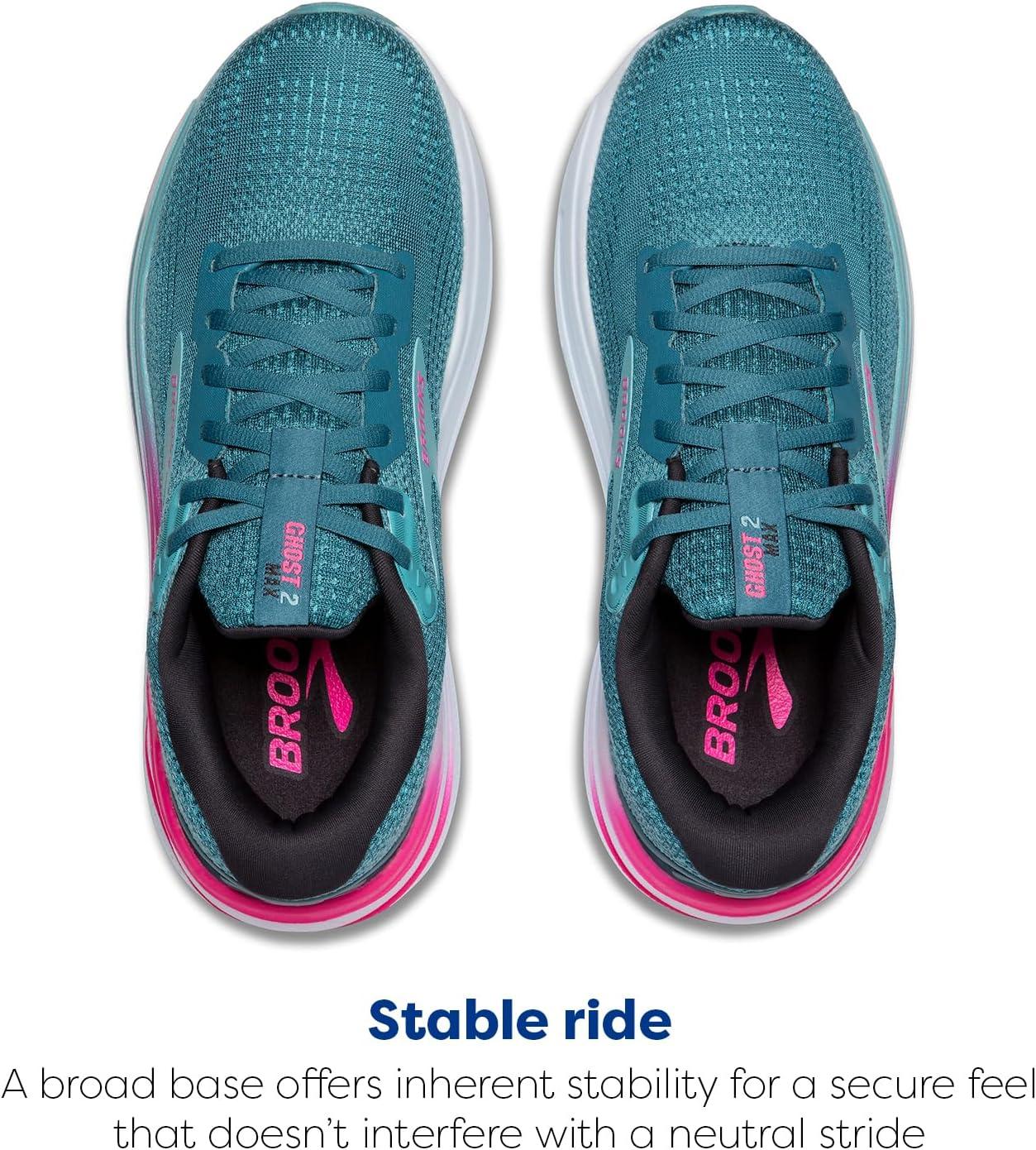 imageBrooks Womens Ghost Max 2 Neutral Running ampamp Walking ShoeStorm BlueKnockout PinkAqua
