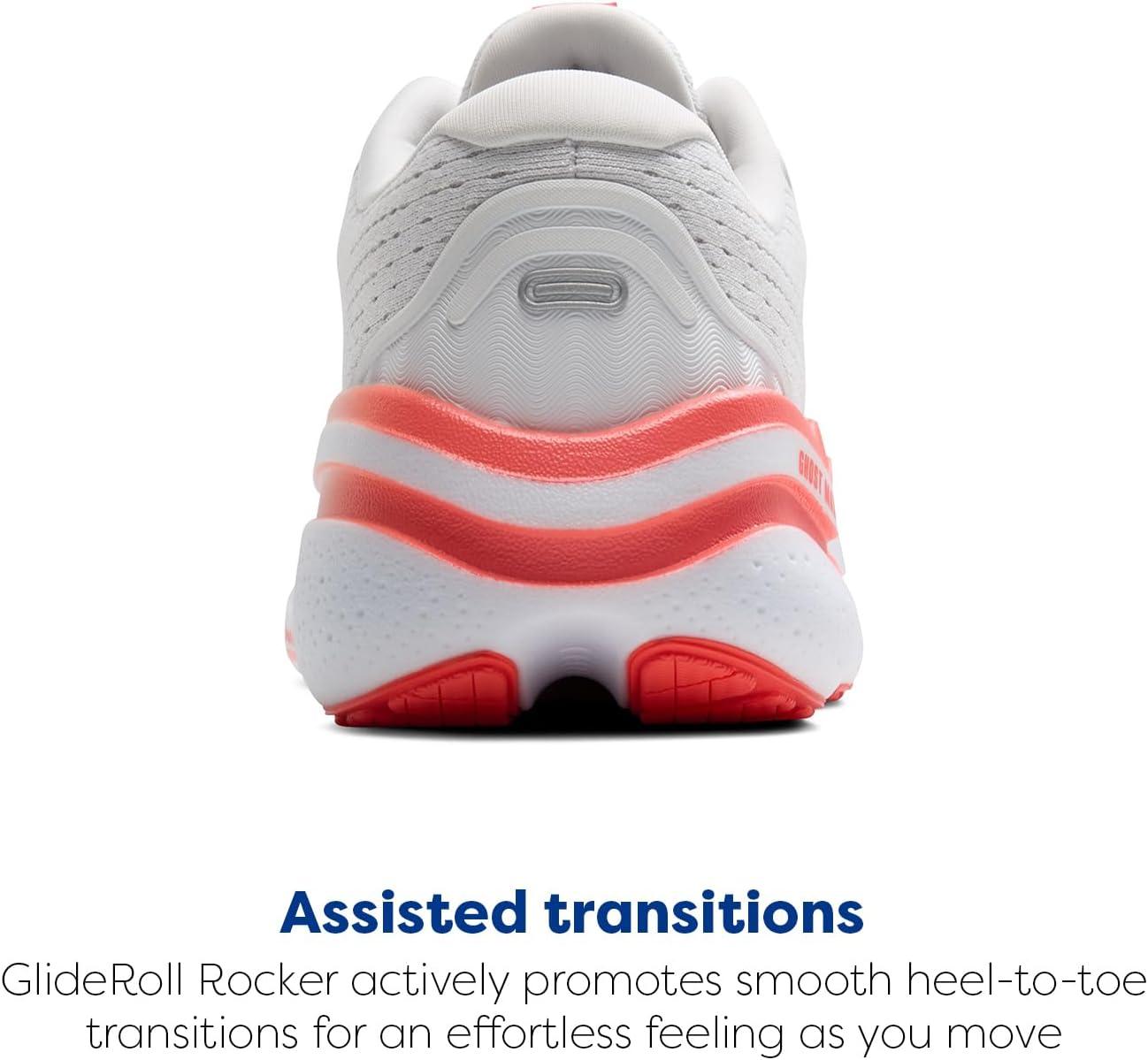 imageBrooks Womens Ghost Max 2 Neutral Running ampamp Walking ShoeWhiteHot Coral
