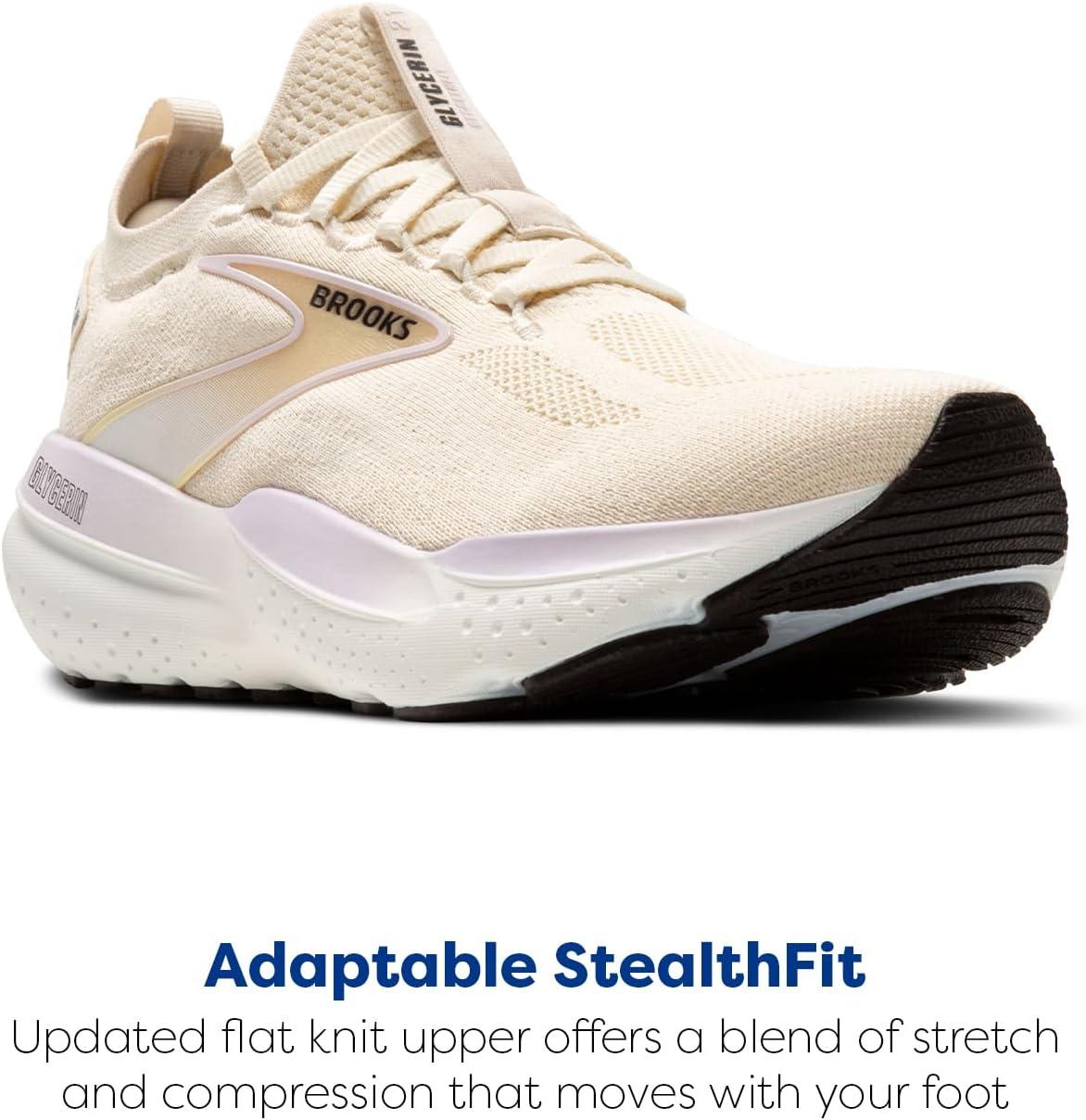 imageBrooks Womens Glycerin Stealthfit 21 Neutral Running ShoeCoconutLavenderCream