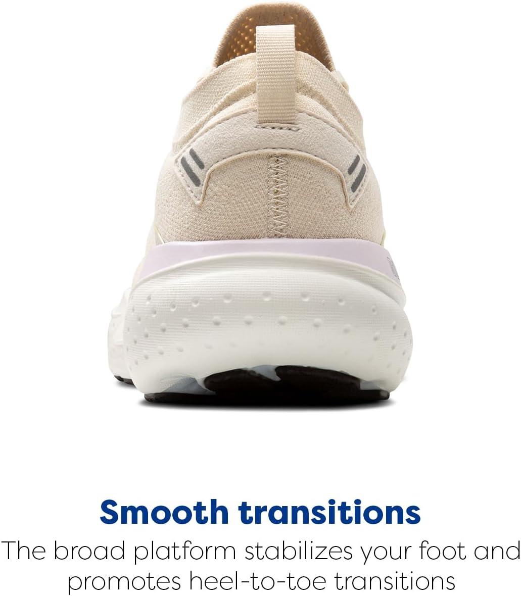 imageBrooks Womens Glycerin Stealthfit 21 Neutral Running ShoeCoconutLavenderCream