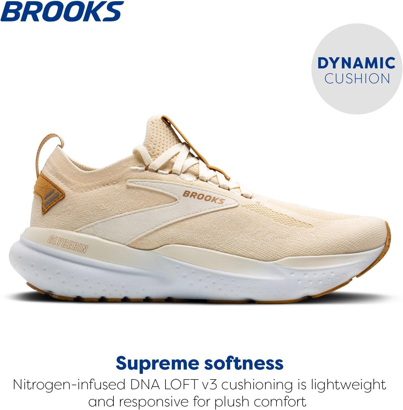 imageBrooks Womens Glycerin Stealthfit 21 Neutral Running ShoeMarshmallowCreamBiscuit