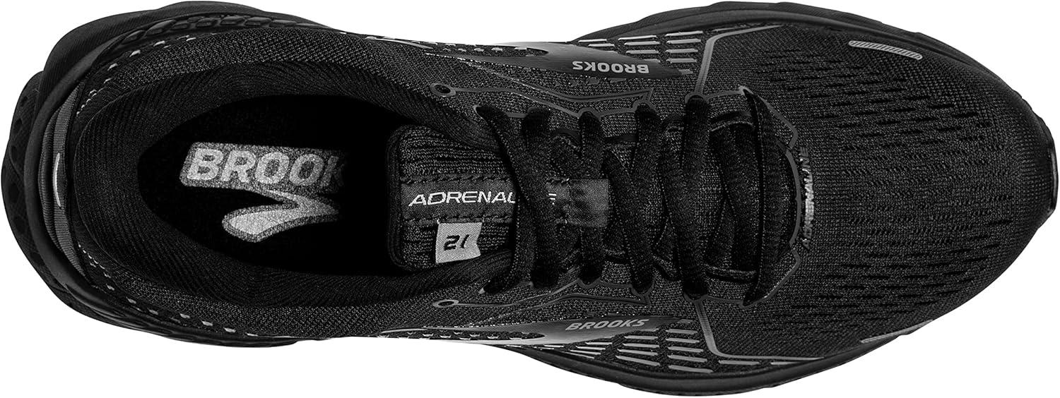 imageBrooks Womens Glycerin Stealthfit GTS 21 Supportive Running ShoeBlackBlackEbony
