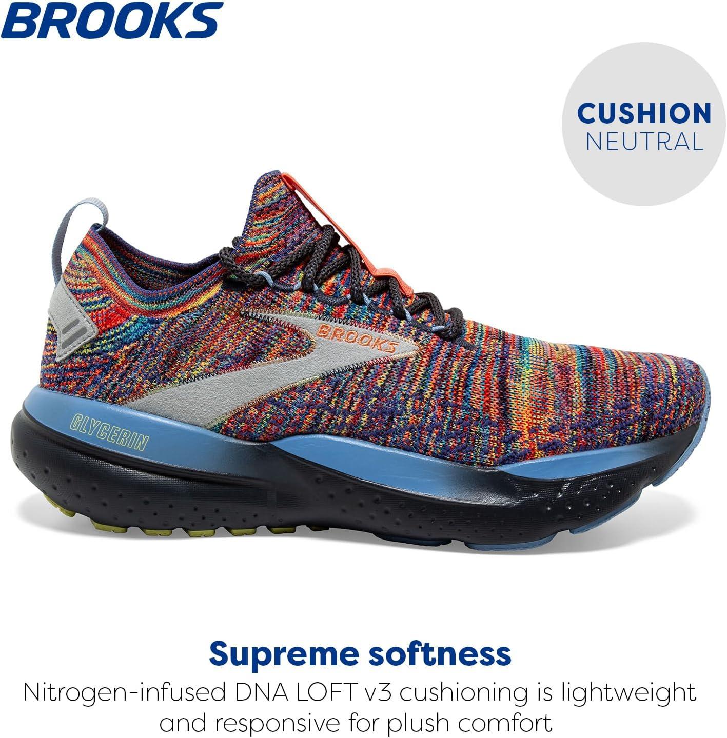 imageBrooks Womens Glycerin Stealthfit GTS 21 Supportive Running ShoeEbonyCharlockVista