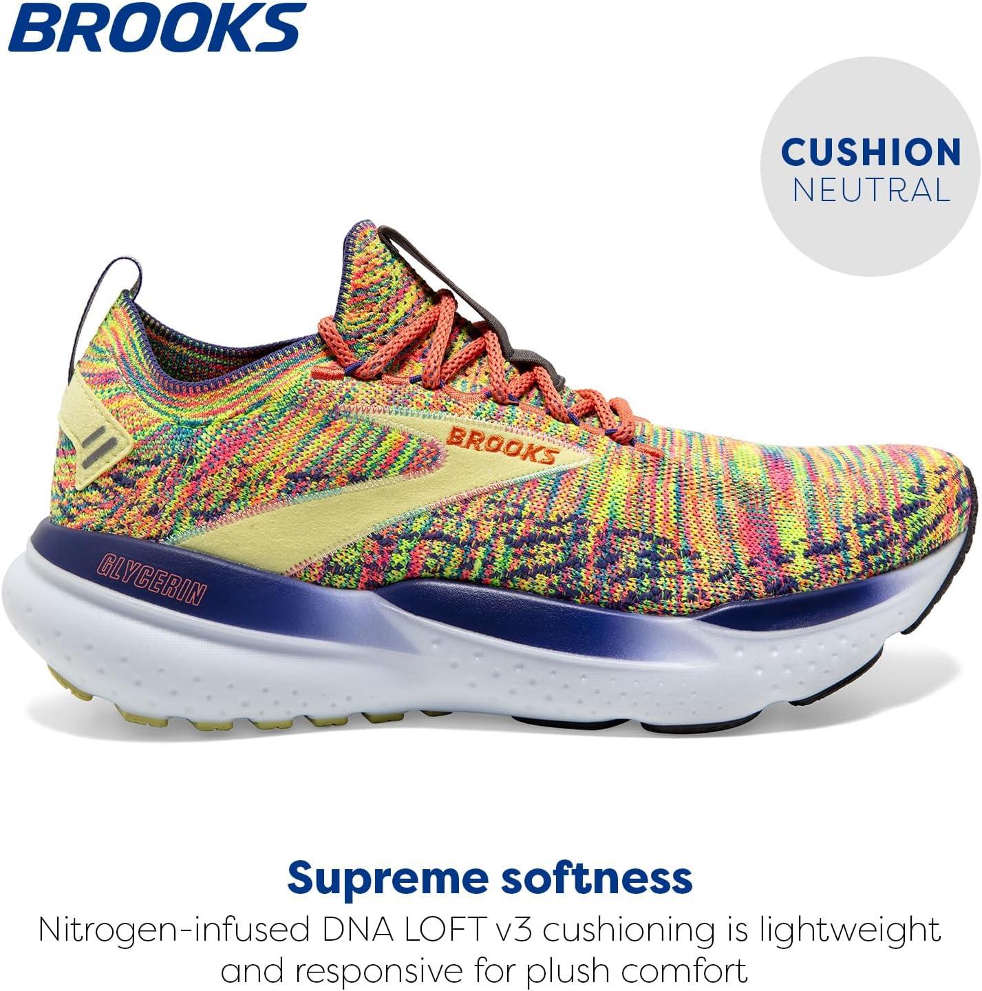 imageBrooks Womens Glycerin Stealthfit GTS 21 Supportive Running ShoePersimmonCharlockSpectrum