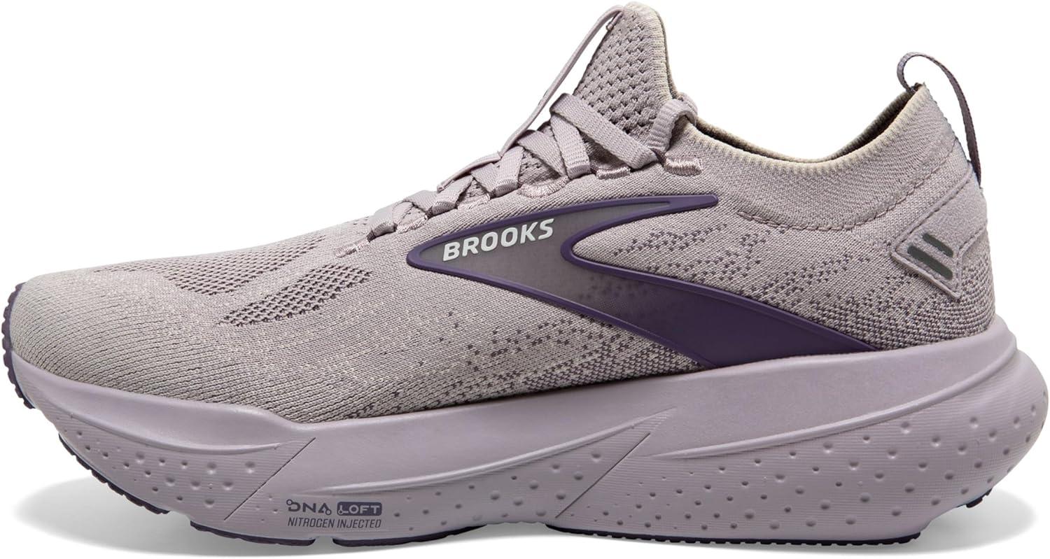 imageBrooks Womens Glycerin Stealthfit GTS 21 Supportive Running ShoeRaindropsPurple Sage