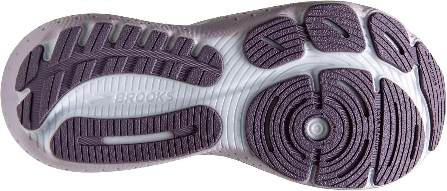 imageBrooks Womens Glycerin Stealthfit GTS 21 Supportive Running ShoeRaindropsPurple Sage