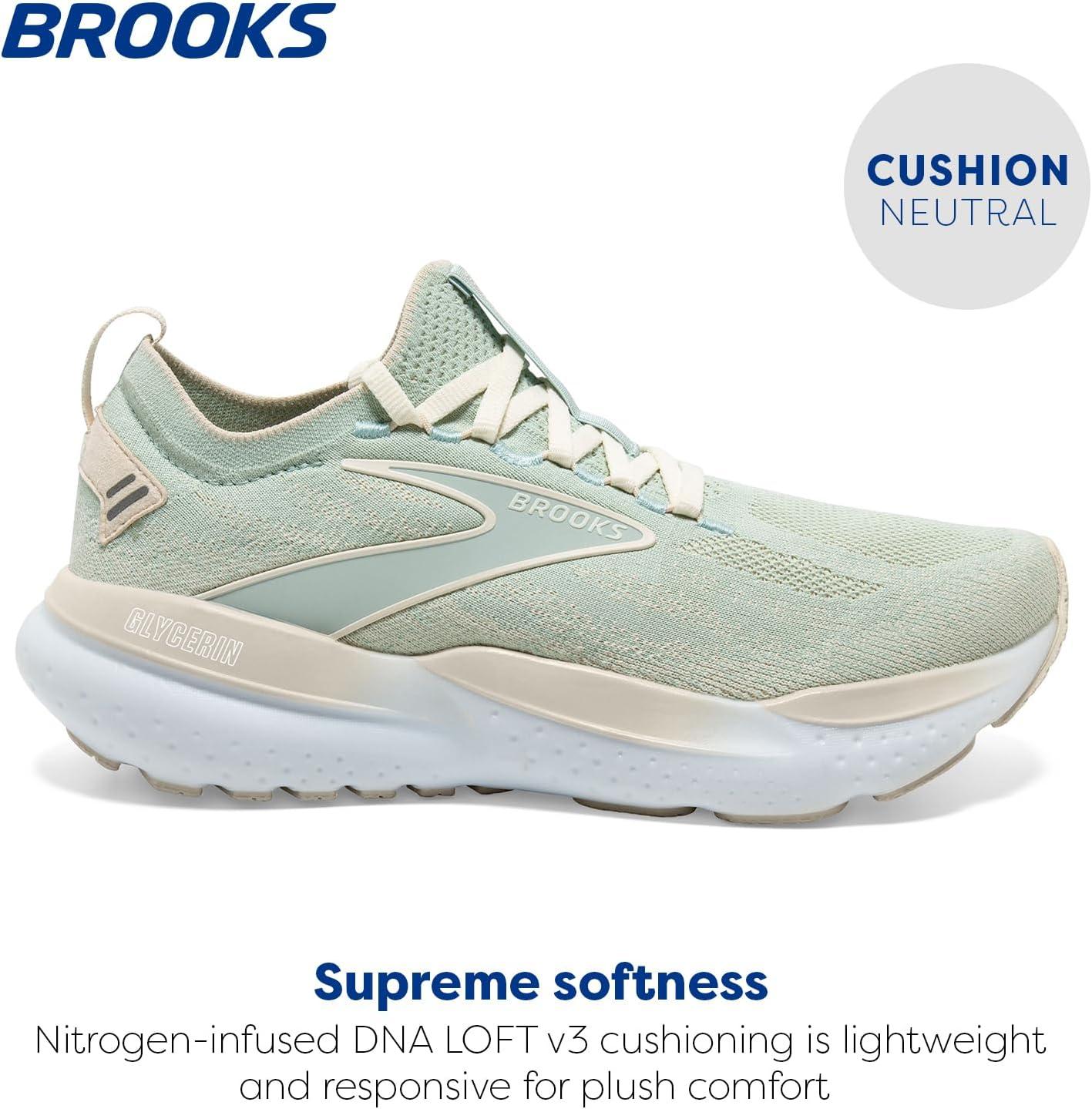 imageBrooks Womens Glycerin Stealthfit GTS 21 Supportive Running ShoeSurfMarshmallowCream