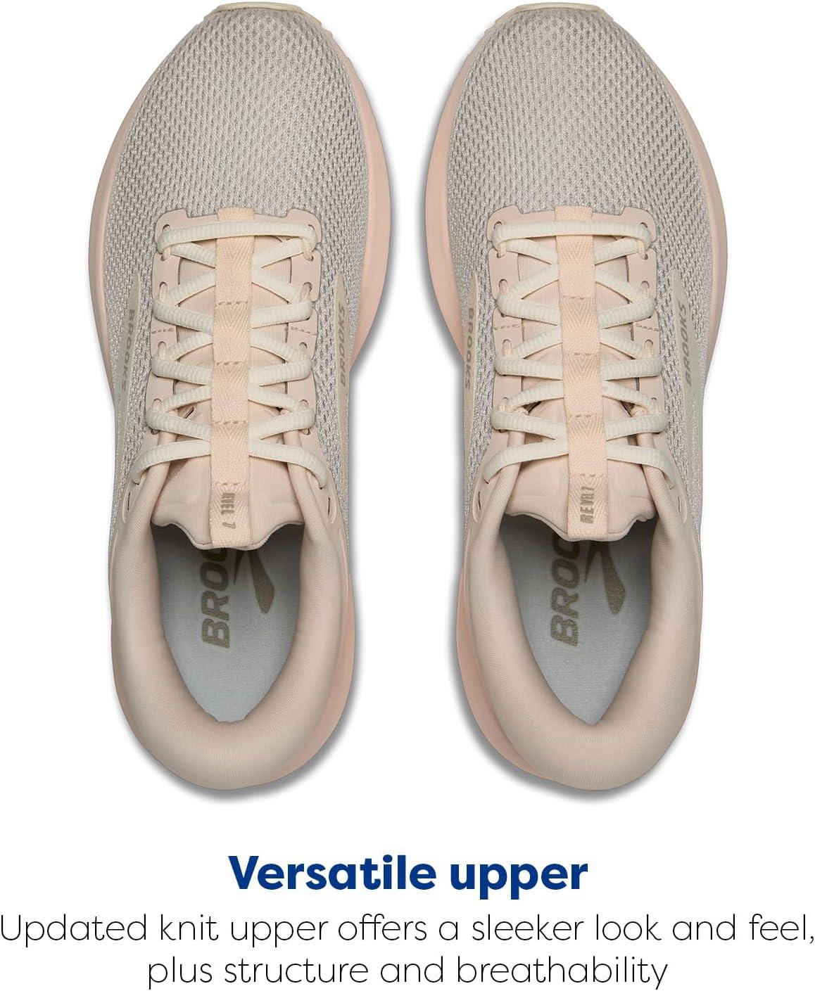 imageBrooks Womens Revel 7 Neutral Running ShoeAlmondCoconut MilkLondonfog