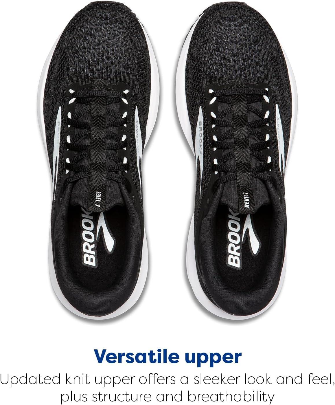 imageBrooks Womens Revel 7 Neutral Running ShoeBlackWhite