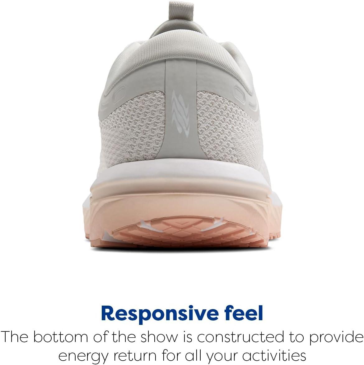 imageBrooks Womens Revel 7 Neutral Running ShoeOysterWhiteTropical Peach