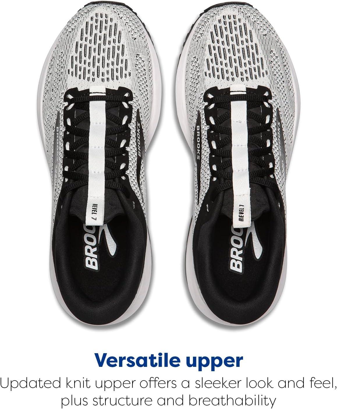 imageBrooks Womens Revel 7 Neutral Running ShoeWhiteBlack