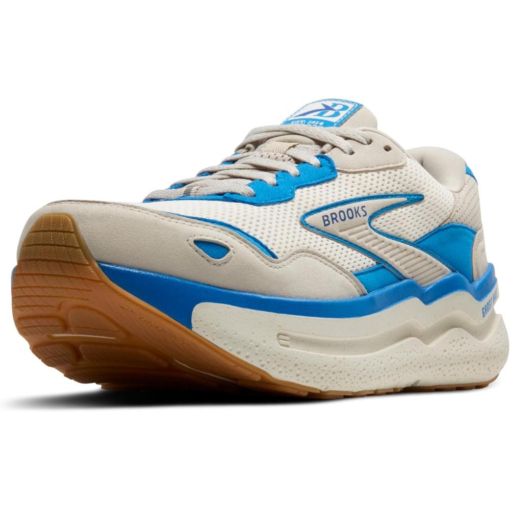 imageBrooks Mens Ghost Max 2 Running and Walking ShoesSilver LiningBlueSurf the Web