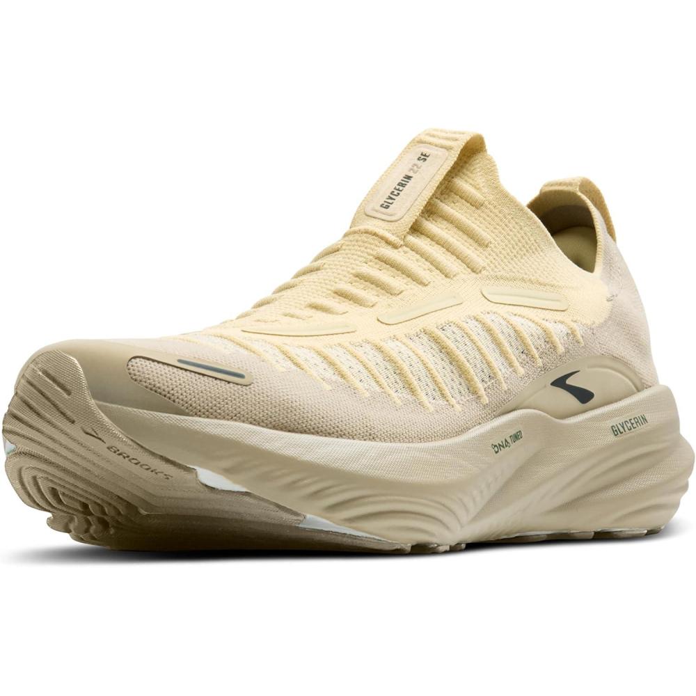 imageBrooks Mens Glycerin 22 SE Laceless Special Edition Neutral Running ShoeGreen HazeLondonfogPine