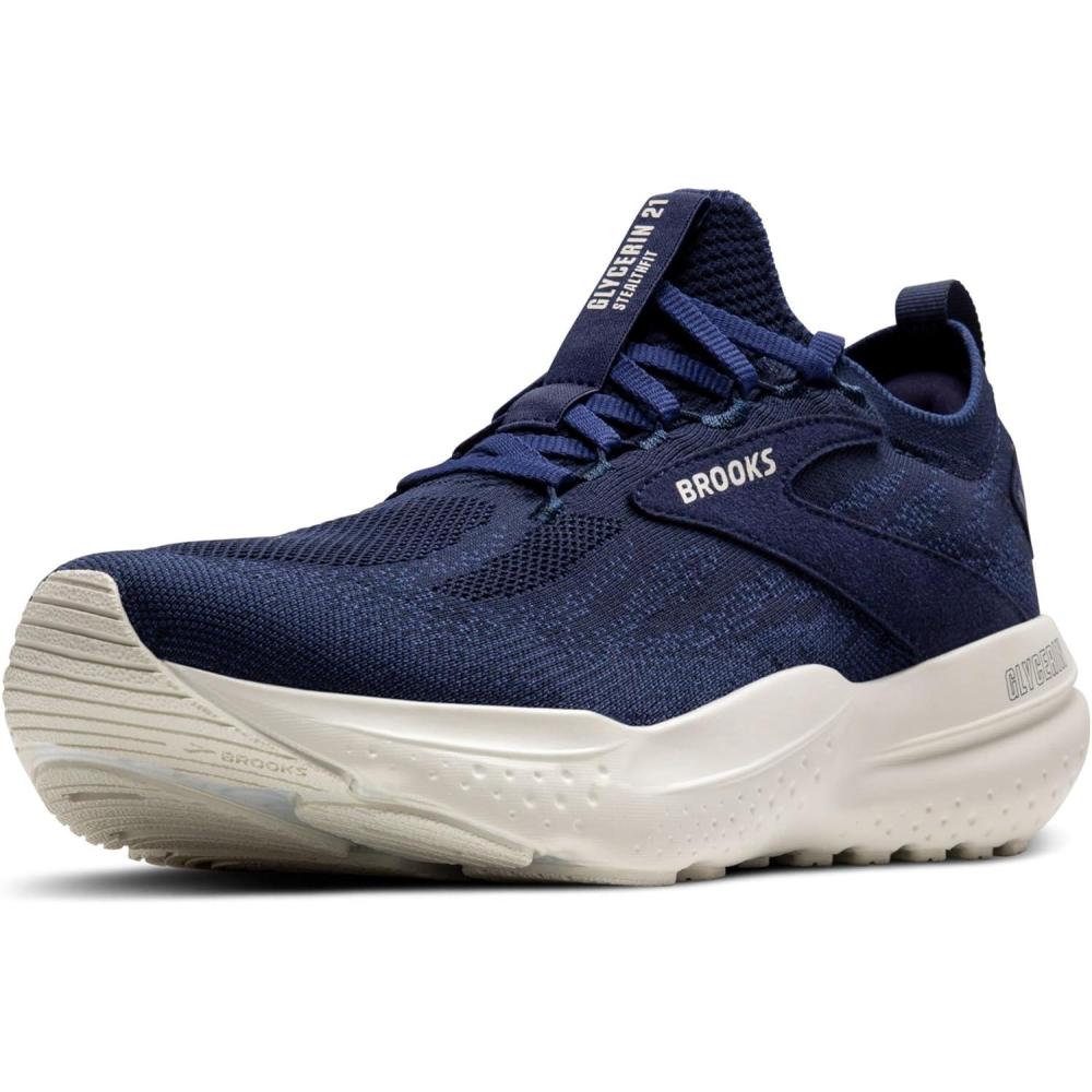 imageBrooks Mens Glycerin Stealthfit 21 Neutral Running ShoePeacoatBlueprintOnyx