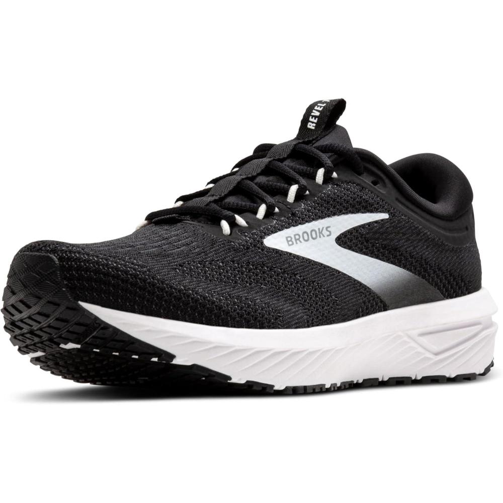 imageBrooks Womens Revel 7 Neutral Running ShoeBlackWhite