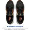 imageBrooks Mens Ghost 16 GTX Waterproof Neutral Running ShoeBlackMandarin RedGreen