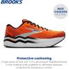 imageBrooks Mens Ghost Max 2 Running and Walking ShoesOrangeOrangeBlack
