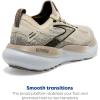 imageBrooks Womens Glycerin Stealthfit GTS 21 Supportive Running ShoeCoconutChateau GreyBlack