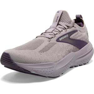 imageBrooks Womens Glycerin Stealthfit GTS 21 Supportive Running ShoeRaindropsPurple Sage