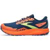 imageBrooks Mens Divide 4 Trail Running ShoeNavyFirecrackerSharp Green