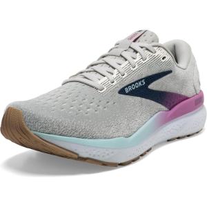 imageBrooks Womens Ghost 16 Neutral Running ShoeWhiteGreyEstate Blue