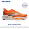 imageBrooks Mens Glycerin 23 Neutral Running ShoeShocking OrangeBlueWhite