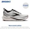 imageBrooks Mens Glycerin 23 Neutral Running ShoeWhiteBlackGum