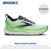imageBrooks Mens Glycerin GTS 23 Supportive Running ShoeWhitePhantomGreen Gecko