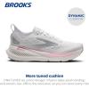 imageBrooks Womens Glycerin 23 Neutral Running ShoeWhiteHarbor MistMetallic