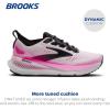 imageBrooks Womens Glycerin 23 Neutral Running ShoeWhitePhantomCyber Pink