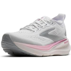 imageBrooks Womens Glycerin 23 Neutral Running ShoeWhiteHarbor MistMetallic