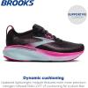 imageBrooks Womens Adrenaline GTS 25 Supportive Running amp Walking ShoeBlackCyber PinkIced Aqua