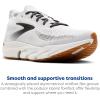 imageBrooks Mens Glycerin Flex Neutral Running amp Walking ShoeWhiteBlackGum