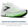 imageBrooks Mens Glycerin Flex Neutral Running amp Walking ShoeWhiteGreen GeckoPhantom