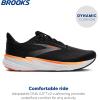 imageBrooks Mens Revel 8 Neutral Running amp Walking ShoeBlackExcaliburOrange